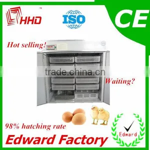 HHD Best Price and High Quality 2016 Automatic Price of Chicken Egg Hatching Machine for Sale in India With CE Approved for Sale thumbnail-1