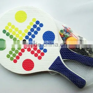 38*24*0.8cm Wooden Beach Chess Racket Set Game thumbnail-1