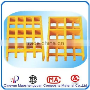 Yellow Color FRP Grating Fiberglass Grating Trench Cover thumbnail-1
