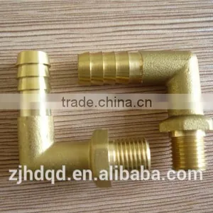 Forged Brass Male Thread Elbow Hose Barb Fittings thumbnail-1