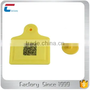 UHF RFID Animal Ear Tags With Barcode /qr Code for Tracking Identification Management thumbnail-2