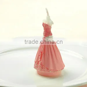 Wedding Dress Candle/Elegant Wedding Gown Candle,pink Dress Candle thumbnail-4