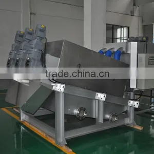Sludge Drying Machine, Screw Press Dehydrator for Wastewater Treatment thumbnail-1