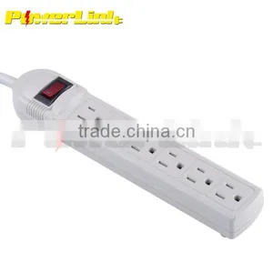 H60008 6-Outlet Office/Home Power Strip, 4 Foot Cord - Wall Mountable thumbnail-1