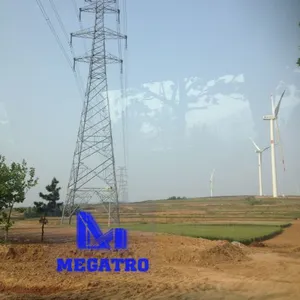 Megatro 220kV 2D2 SJC2 Double Circuit Medium Angle Transmission Tower thumbnail-1