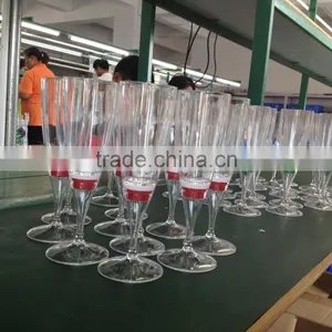 Custom Led Cup Glow Lighting Multicolor Promotional Stock Led Champagne Glass thumbnail-3