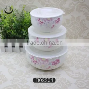 Salad Bowl Set,ceramic Microwave Bowl With Lid,seal Fresh Bowl,mixing Bowl Set thumbnail-1