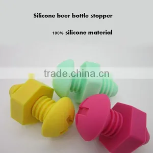 High Quality Silicone Bottle Stopper / Silicone Rubber Wine Bottle Stopper Silicone Bottle Cork Stopper thumbnail-1