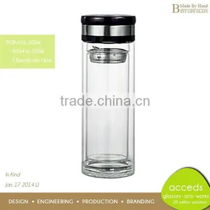 Cheap Unique Handmade Glass Tea Bottle With Filter thumbnail-2