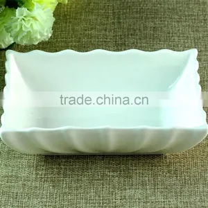 Cheap China Oblong White Porcelain Dishes Manufactures Of Dishes To Restaurant thumbnail-2