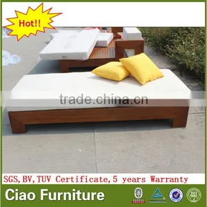 Luxury Garden Furniture Beach Teak Wood Sun Lounger thumbnail-3