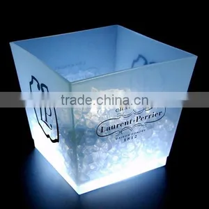 China Factory Logo Printed Custom Plastic Bar Ice Bucket thumbnail-2