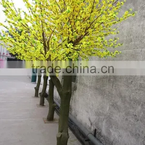 Yellow Silk Cherry Blossom Tree With Artificial Flower thumbnail-2