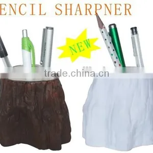 Fashion Decorative Tree Design Plastic Desk Pen Holder thumbnail-1