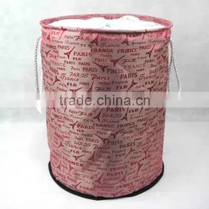 Fashional Style Foldable and Collapsible Laundry Basket With Strong Rope Handles thumbnail-2
