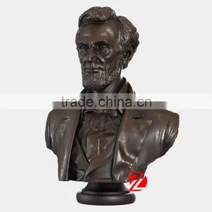 Bronze Lincoln Bust Statues Presidential Sculptures thumbnail-1