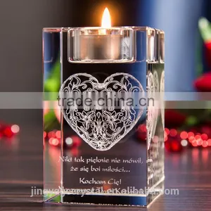Crystal Romantic Candleholder for Hotel thumbnail-1