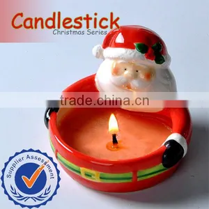 Christmas Candle Holder Santa Claus thumbnail-1