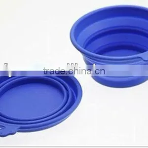 Colorful Folding Silicone Dog Bowl thumbnail-1