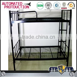 China Manufacturer Metal Children Bunk Bed Double Decker Iron Bed for Workers thumbnail-1