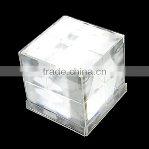 4 Sided Crystal Acrylic Magnetic Photo Frame thumbnail-4