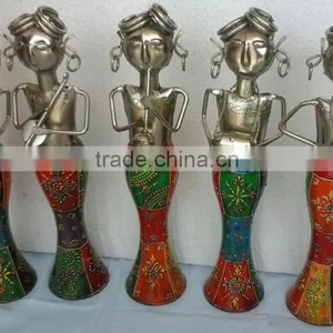 IRON/WOODEN LADY MUSICIANS SET OF 5 thumbnail-1