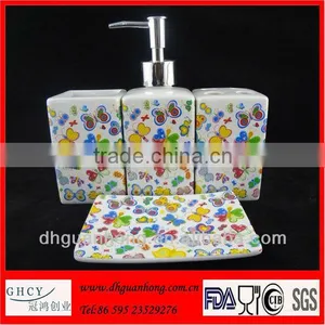 Full Decal Spring Bathroom Set thumbnail-1