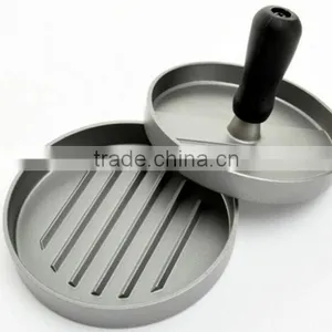 1 Section Cast Aluminum TPR Handle Mini Hamburger Patty Maker thumbnail-4