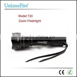 UniqueFire 1200 Lumen Cree Flashlight T20 Dimmer Switch Zooming thumbnail-1