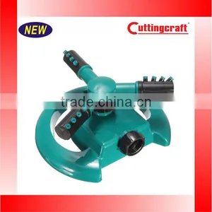 Blue and Black Color Lawn Water Sprinkler Plastic Rotating Adjustable 360 Degree Garden Irrigation thumbnail-1