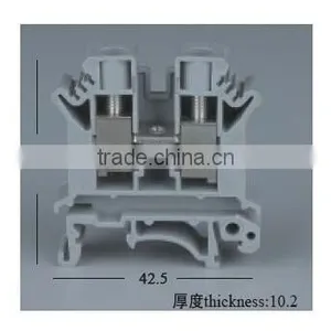 UK-10N DIN Rail Universal Class Terminal Blocks Lug Plate Wiring Row thumbnail-1