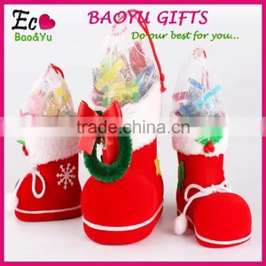 Top Quality Creative Christmas Gift Boots Candy Gift Box Christmas Decorating thumbnail-1