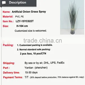 Autumn Feeling Harvest Bamboo Grass Synthetic Grass for Indoor and Outdoor Decoration thumbnail-2