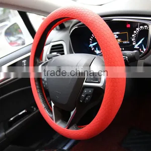High Quality Safe Silicone Material Car Accessories Steering Wheel Cover thumbnail-6