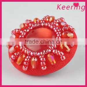 Wholesale Fashionable Decorative Small Red Rhinestone Button for Garments and Clothing WBKA-299 thumbnail-4