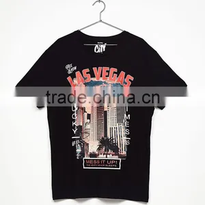 Custom Printed Short Sleeve Cotton O-neck Mens Tshirts thumbnail-2