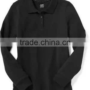 Mulit-color School Pique Uniform Polo Shirts Design With Pictutures Kids Wear HSs5251 thumbnail-3