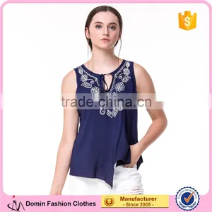 Domin Fashion Latest Embroidery Style Young Girls Tops thumbnail-1