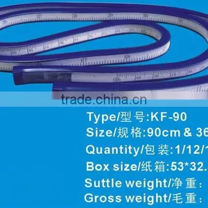 Kearing 90cm Flexible Curve Rulers 36'' Measuruing Tape for Sewing Market #KF90 thumbnail-3