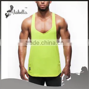 Blank Gym Mens Stringer Singlet Wholesale Custom Stringer Tank Top thumbnail-1