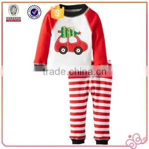 2016 New Pajamas Car Applique Christmas Baby Boy Clothes thumbnail-1