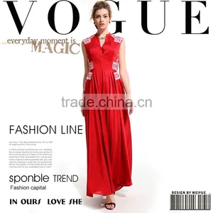 Best Long Black Colors Women Dress Embroidered Plain Evening Dress thumbnail-2