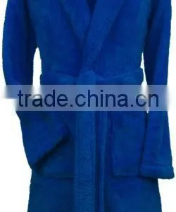 Custom Super Soft Cheap Adults Coral Fleece Bathrobe thumbnail-3