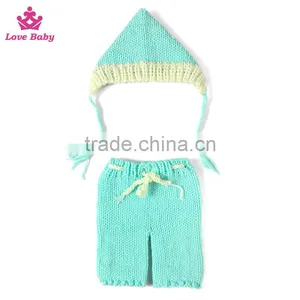 Handmade Knitted Crochet Sets Infant Newborn Baby Photo Props LBP20160218-30 thumbnail-1