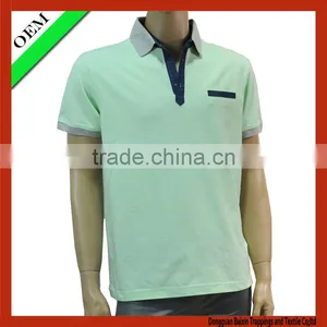Pique Polo T-shirt , Cotton Polo Shirt Men Wholesale China thumbnail-1