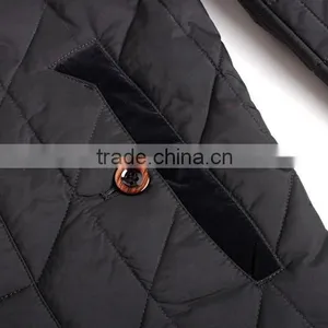 Custom New Design Fashionable Full Zipper Closure Cotton Padded DownJackets Blank Plain Mens Bomber thumbnail-5