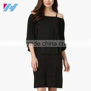 Latest Korean Fashion Trends Wholesale Black Bodycon Mini Dresses For Women Elegant thumbnail-2