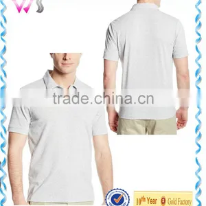 2015 Wholesale Casual Men 100% Cotton Blank Polo Shirt Cheap thumbnail-1