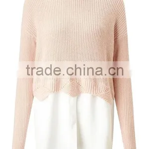 Hot Selling Girls' Knit Sweater Pullover Design thumbnail-3