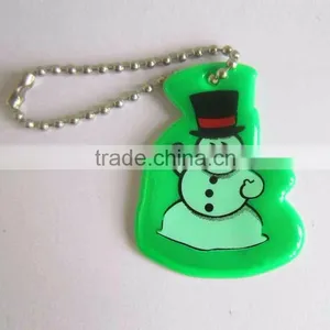EN471 High Visibility Reflective Hard Clear Plastic Keychains for Bikes thumbnail-2